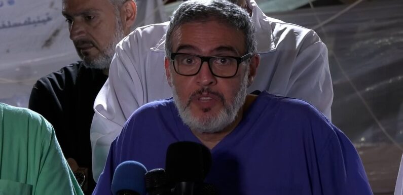 British doctor describes moment blast ripped through Gaza hospital