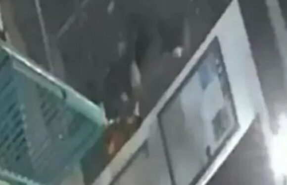 CCTV shows moment man tries to launch arson attack on Islamic centre as cops launch probe | The Sun