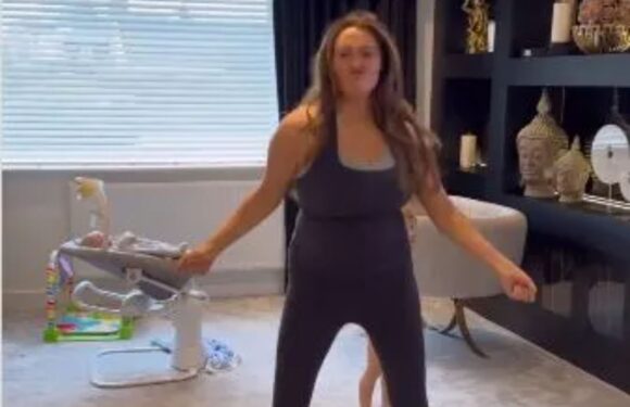 Charlotte Dawson praised for showing off ‘real’ postpartum body in skin tight gym wear as she works out with eldest son | The Sun