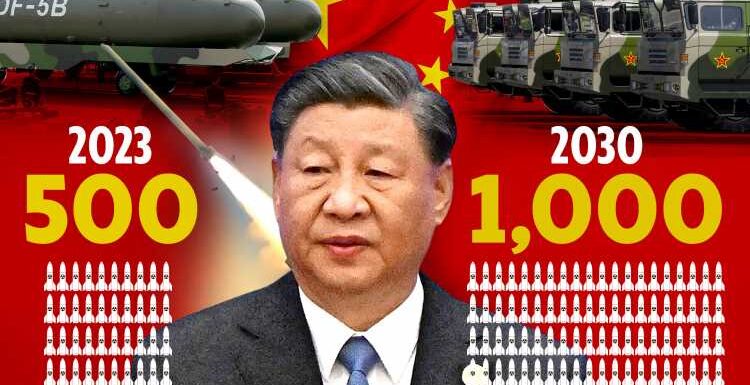 China planning to DOUBLE nuclear arsenal in just six years with enough nukes to destroy the world ten times over | The Sun