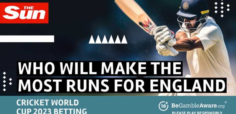 Cricket World Cup: Who will make the most runs for England? | The Sun