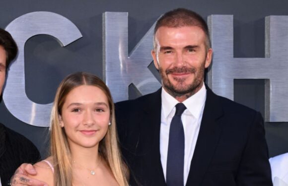 David Beckham kisses daughter Harper again as he ignores backlash