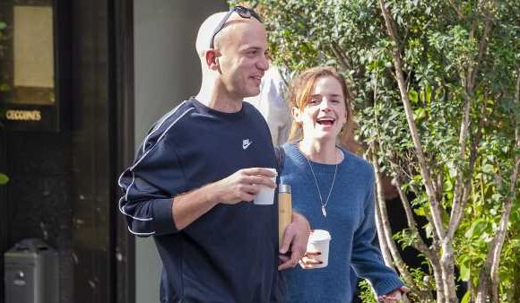 Emma Watson, 33, enjoys a cosy lunch with a Syrian Bafta winner