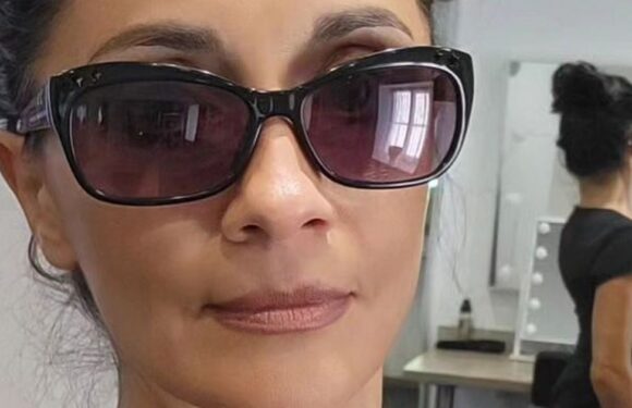 Emmerdale’s Rebecca Sarker wows in plunging dress as she teases soap twist