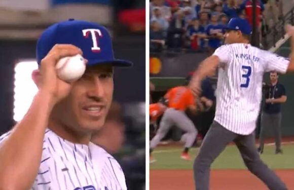 Ex-MLB Star Ian Kinsler Wears Israel Jersey, Throws Out First Pitch At ALCS