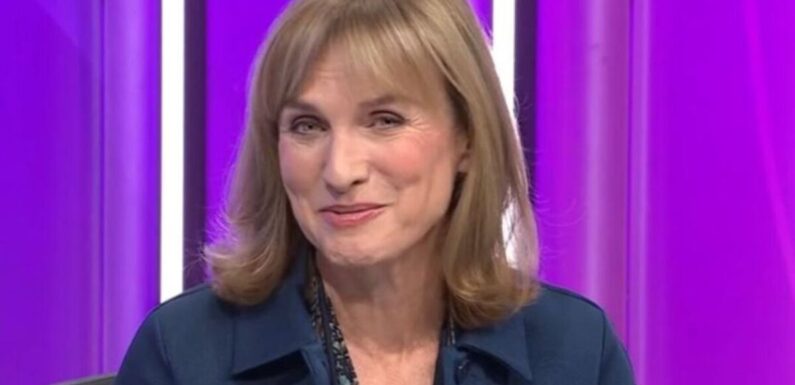 Fiona Bruce appears with arm sling and black eye on Question Time