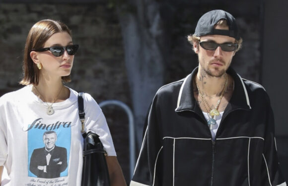 Hailey & Justin Bieber Accessorize With Fun Statement Jewelry During Morning Coffee Date