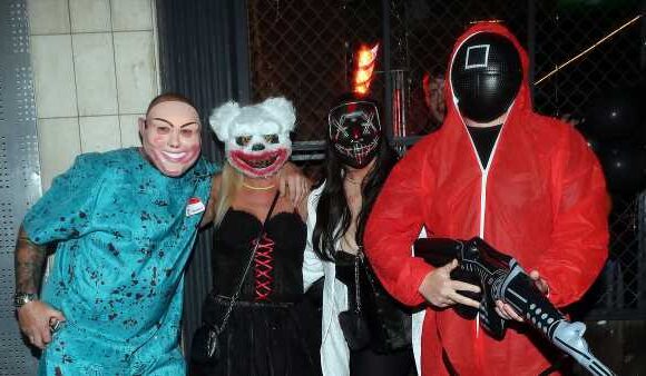 Halloween revellers hit city centres in fancy dress