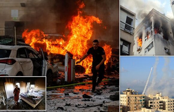 Hamas fires '5,000' rockets into Israel as gun battles break out