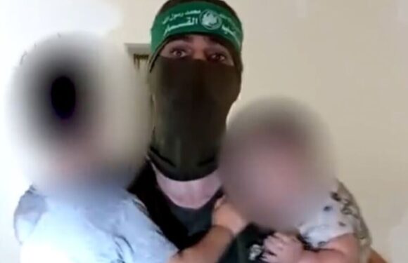 Hamas footage shows terrorists with ‘kidnapped Israeli children’