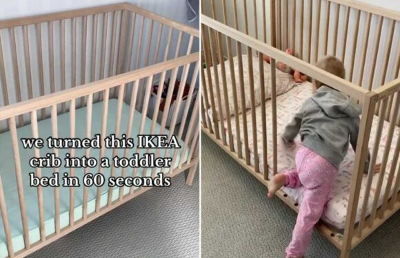 How to turn a kid's IKEA cot into a bed in just 60 seconds – it’s perfect for when you haven't got time for flat packs | The Sun