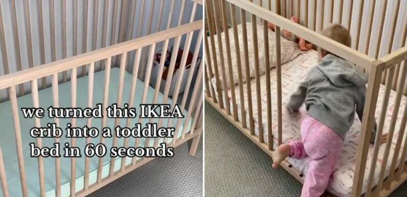 How to turn a kid's IKEA cot into a bed in just 60 seconds – it’s perfect for when you haven't got time for flat packs | The Sun
