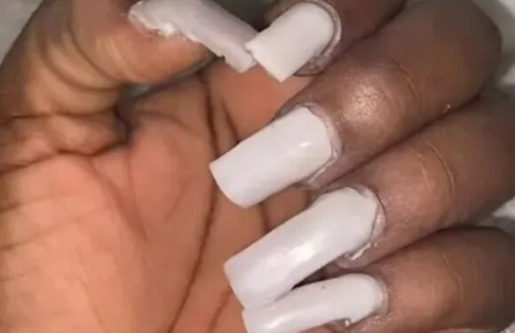 I wanted glam acrylic nails but it was a fail – it’s not been 24 hours & I’m taking them off – they look like candle wax | The Sun