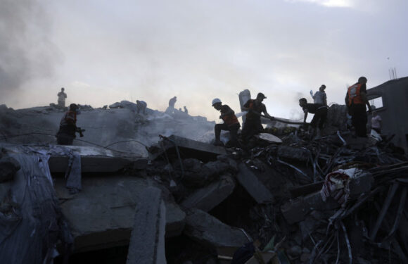 Israeli airstrikes level apartments in Gaza refugee camp, IDF troops battle Hamas