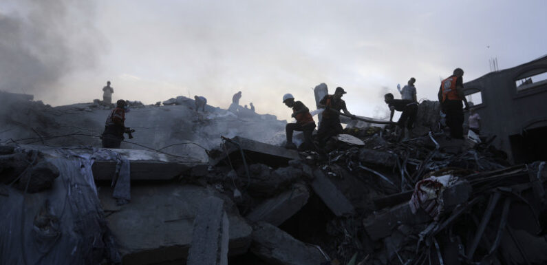 Israeli airstrikes level apartments in Gaza refugee camp, IDF troops battle Hamas