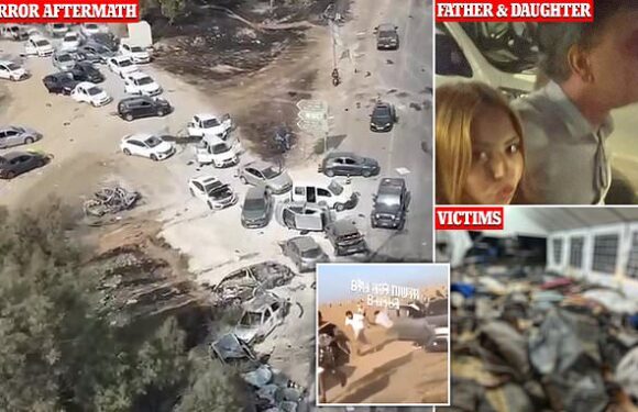 Israeli revellers hide from Hamas militants in music festival massacre