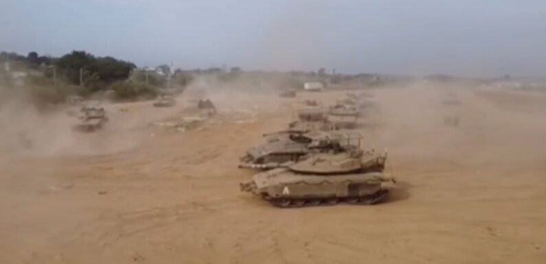 Israeli tanks roll into Gaza as full ground invasion looms