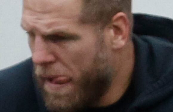 James Haskell steps out WITHOUT his wedding ring with daughter Bodhi