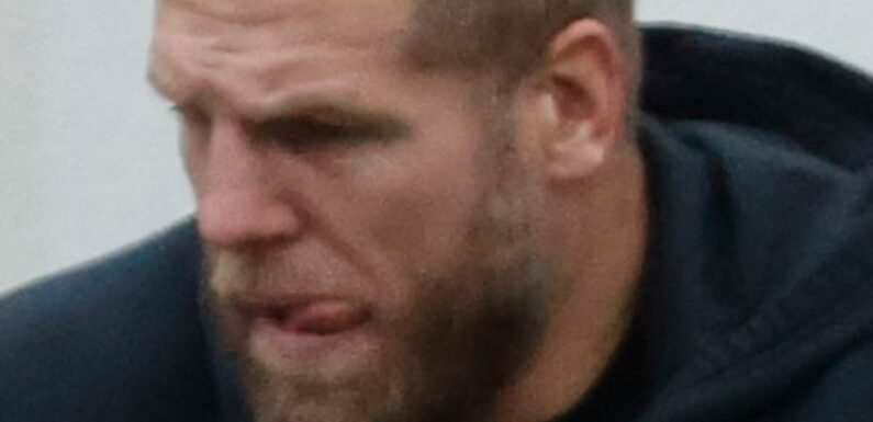 James Haskell steps out WITHOUT his wedding ring with daughter Bodhi
