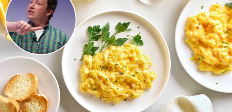 Jamie Oliver says we’re cooking scrambled eggs all wrong – you don’t need milk or cream | The Sun