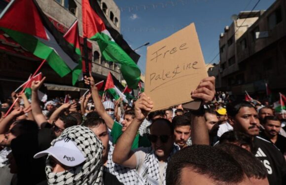 Jordan fires teargas on pro-Palestinian protesters near West Bank border