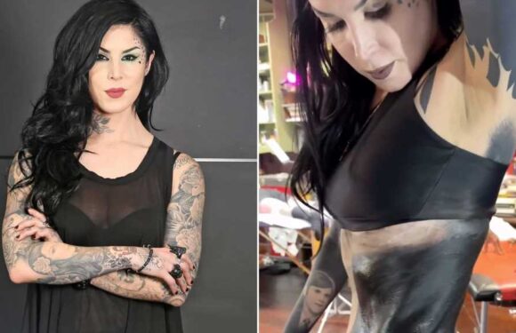 Kat Von D Reveals Massive Tattoo Coverup: '80% Done with Blacking Out My Body'