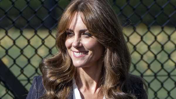 Kate's elegant royal pinstripes are 'dressing to be heard'