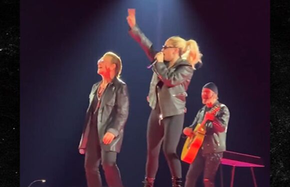 Lady Gaga Does Surprise Performance Of 'Shallow' With U2 At Las Vegas Sphere