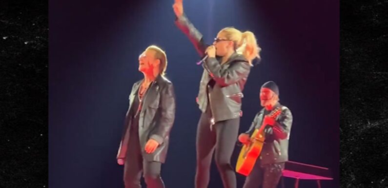 Lady Gaga Does Surprise Performance Of 'Shallow' With U2 At Las Vegas Sphere