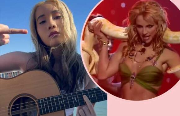 Lil Tay Channels Britney Spears – With The Snake! – In WILD Halloween Costume!