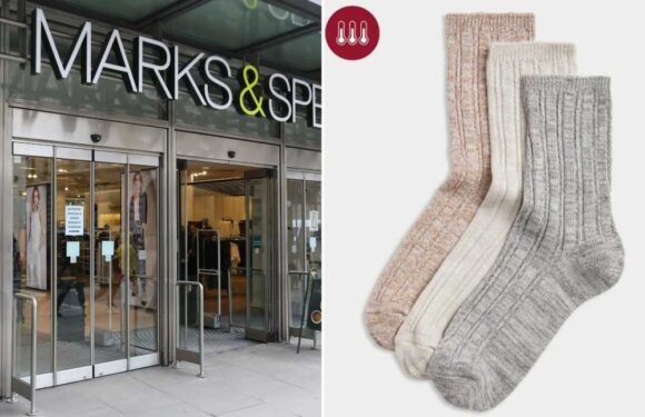 M&S shoppers rush to buy the ‘warmest ever’ £10 socks that will stop you having to turn the heating on at night | The Sun