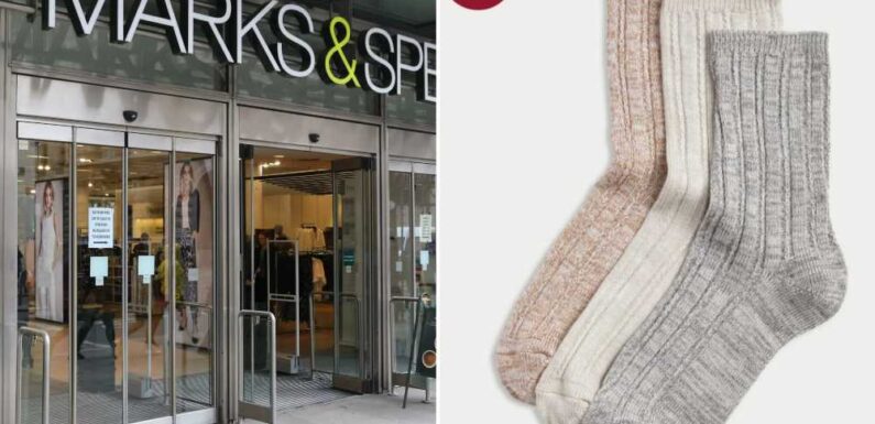 M&S shoppers rush to buy the ‘warmest ever’ £10 socks that will stop you having to turn the heating on at night | The Sun