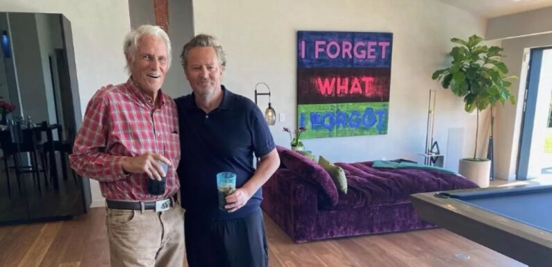Matthew Perry poses for snap with rarely-seen dad leaving Friends fans floored