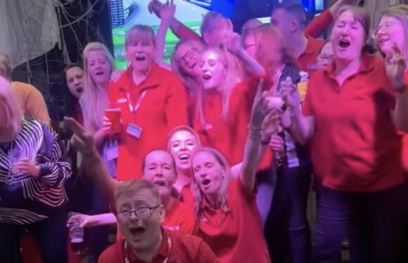 Moment Wilko staff sing Tina Turner's Simply The Best as store shuts