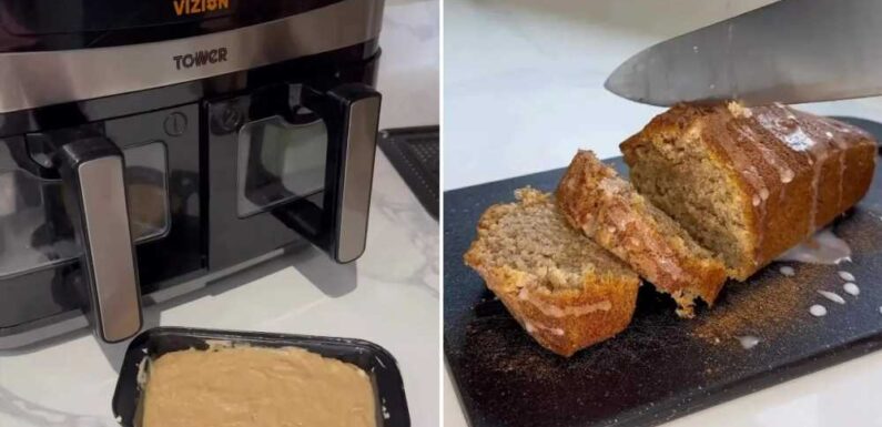 My air fryer banana bread takes less than half an hour to make – it's the perfect snack and uses up all your old fruit | The Sun