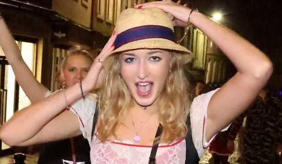 Newcastle students brave wet and windy weather for night on the toon