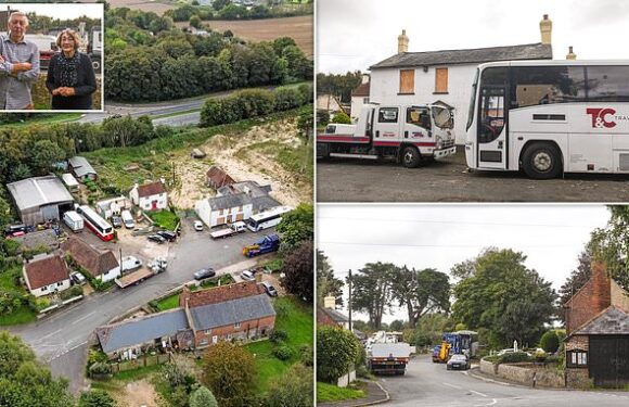 Our idyllic rural hamlet has been turned into an industrial car park