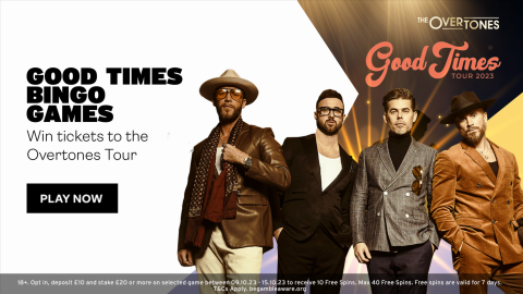 Play in the Good Times Bingo games for the chance to see The Overtones live | The Sun