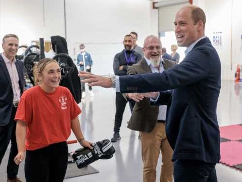 Prince William, a violent gaslighter, visited an anti-violence charity last Friday