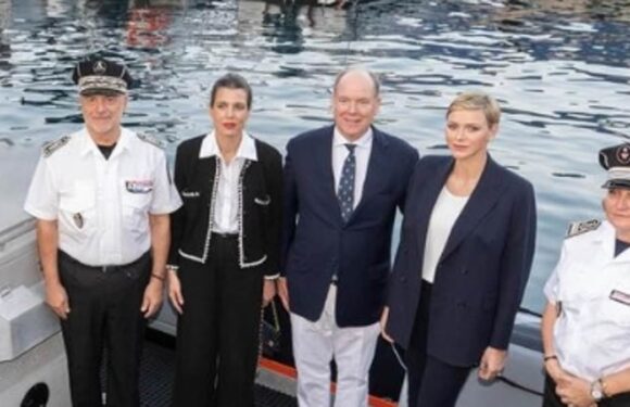 Princess Charlene and Prince Albert of Monaco make joint appearance