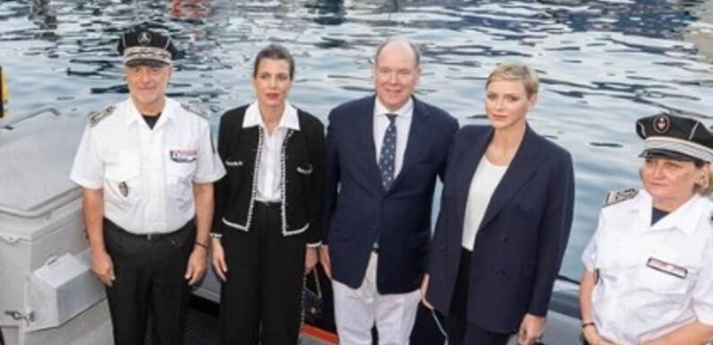 Princess Charlene and Prince Albert of Monaco make joint appearance