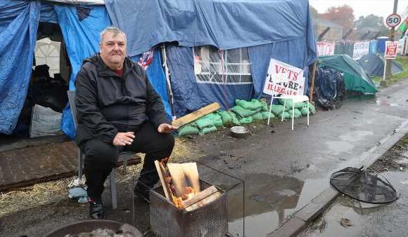 Protesters keeping 24-7 vigil outside RAF Scampton