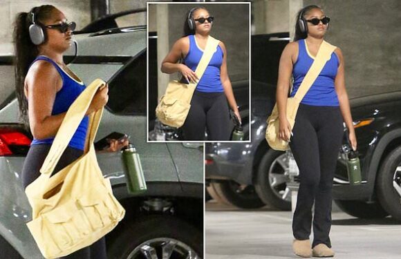 Sasha Obama is the epitome of LA cool as she leaves the gym