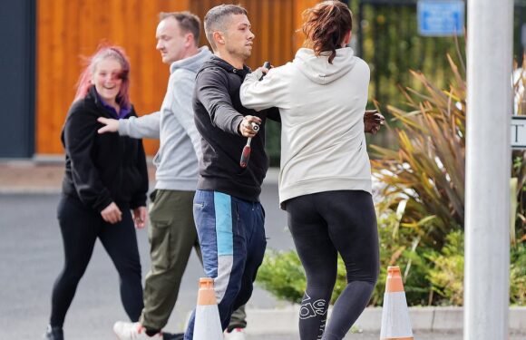 School run FIGHT breaks out in ugly scenes as locals block driveways