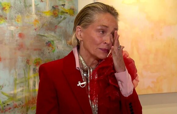 Sharon Stone BREAKS DOWN talking about her painting of Jerusalem