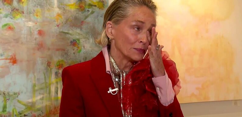 Sharon Stone BREAKS DOWN talking about her painting of Jerusalem