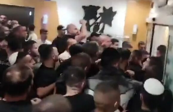 Shock moment 150 football ultras from notorious La Familia gang storm Israeli hospital hunting Hamas terrorists | The Sun