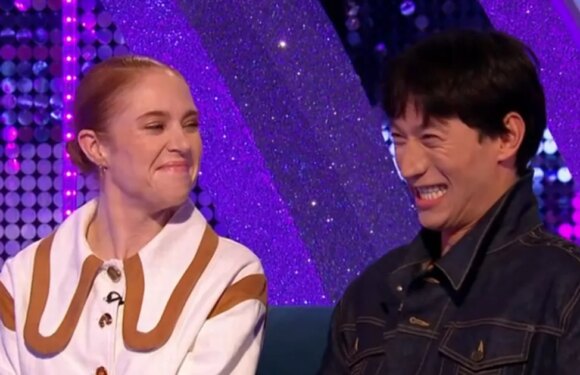 Strictlys Angela Scanlon left red-faced as accidentally naughty joke backfires