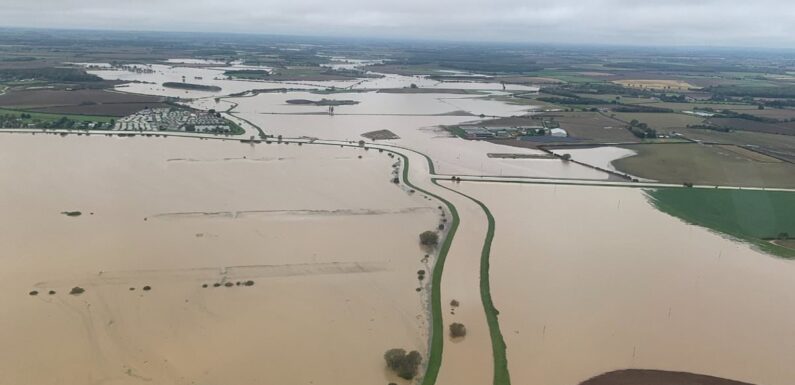 TWO inches of rain set to hammer flood-hit parts of Britain today