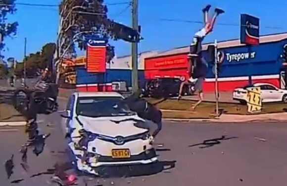 Terrifying crash caught on camera: